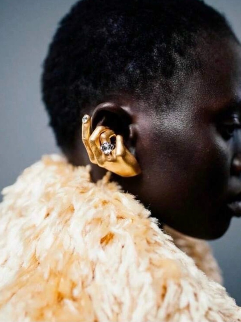 Gold Crystal Accent Drop Earring - Women Jewelry